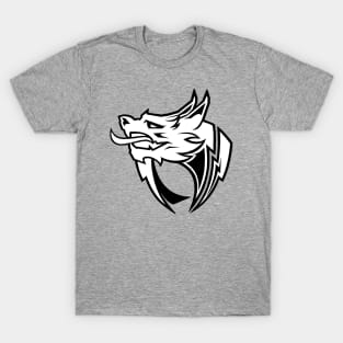 Black and white team exotic logo T-Shirt